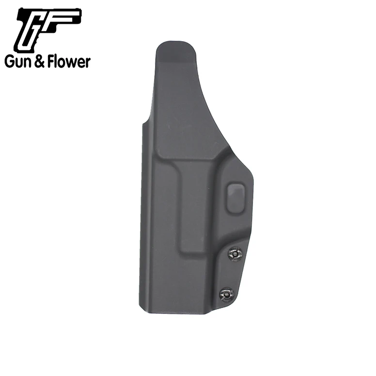 Пистолет с цветочным рисунком Glock19/23/32 полимер внутри пояс кобура скрытого ношения Пластик Пистолет Чехол держатель с зажимом для крепления к поясному ремню