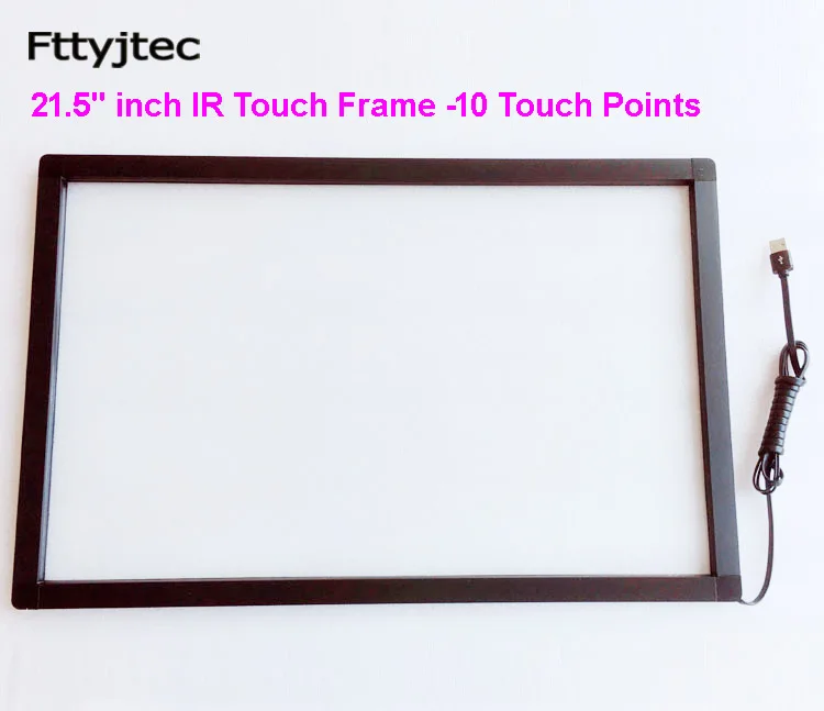 21.5 inch infrared multi touch screen overlay truly 10 points multi touch screen panel 21" IR touch screen frame without glass