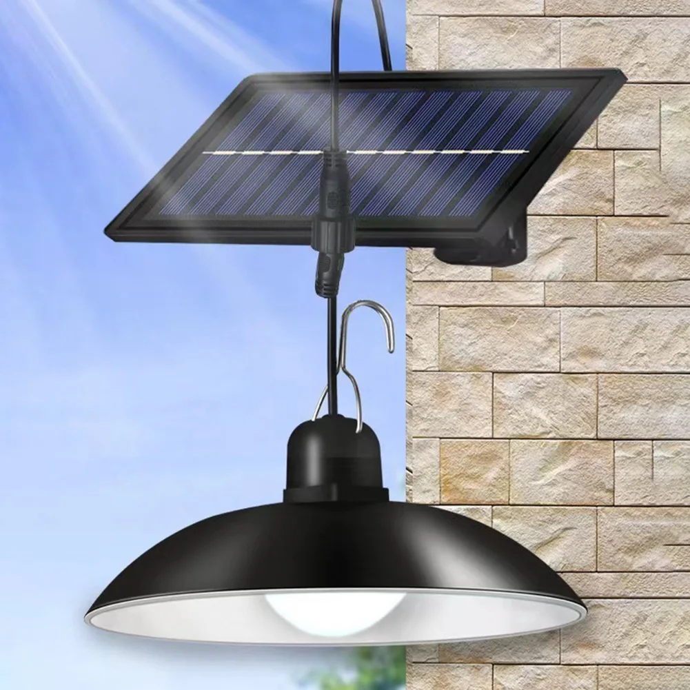 1/2 Head Solar Pendant Light With 3 Light Mode Waterproof  Outdoor Indoor Solar Wall Lamp Remote Chandelier For Home Lighting solar bulb Solar Lamps