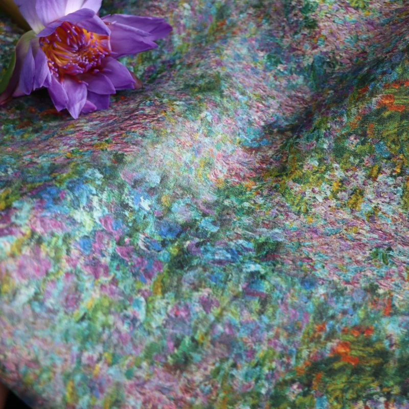 Высококачественное постельное белье Monet из натурального чистого рами с цветами