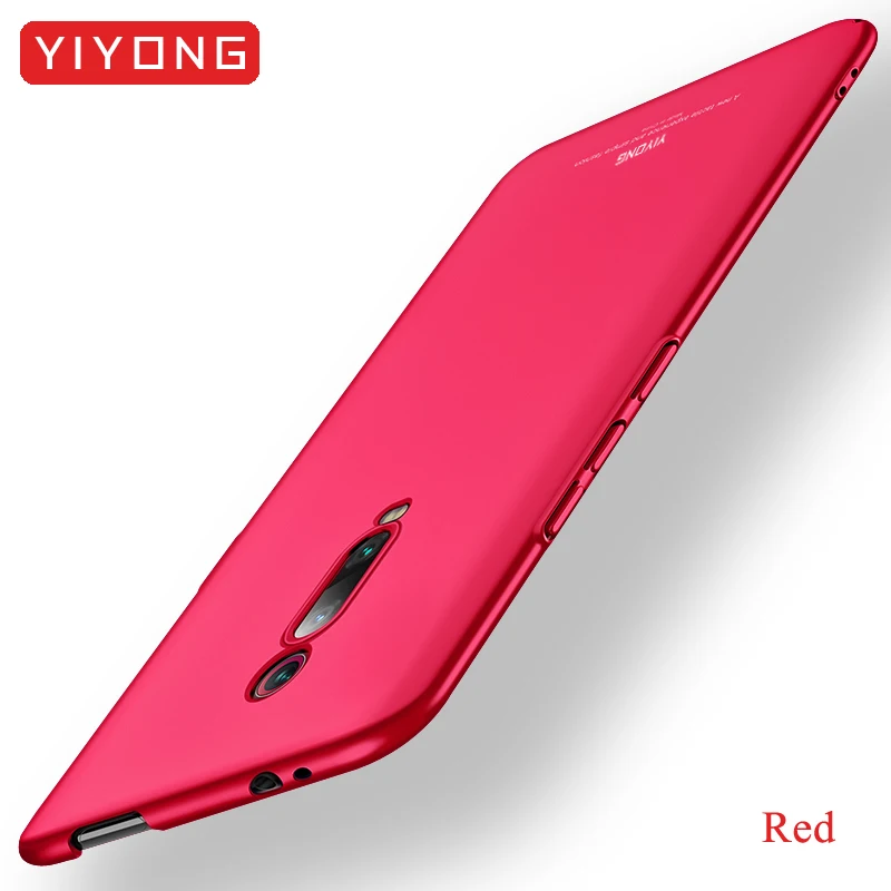 Mi 9T Pro Чехол YIYONG тонкий матовый чехол для Xiao mi Red mi K20 Pro Чехол Xio mi 9t Жесткий PC матовый чехол для Xiaomi mi 9T Pro чехол s - Цвет: Simple red