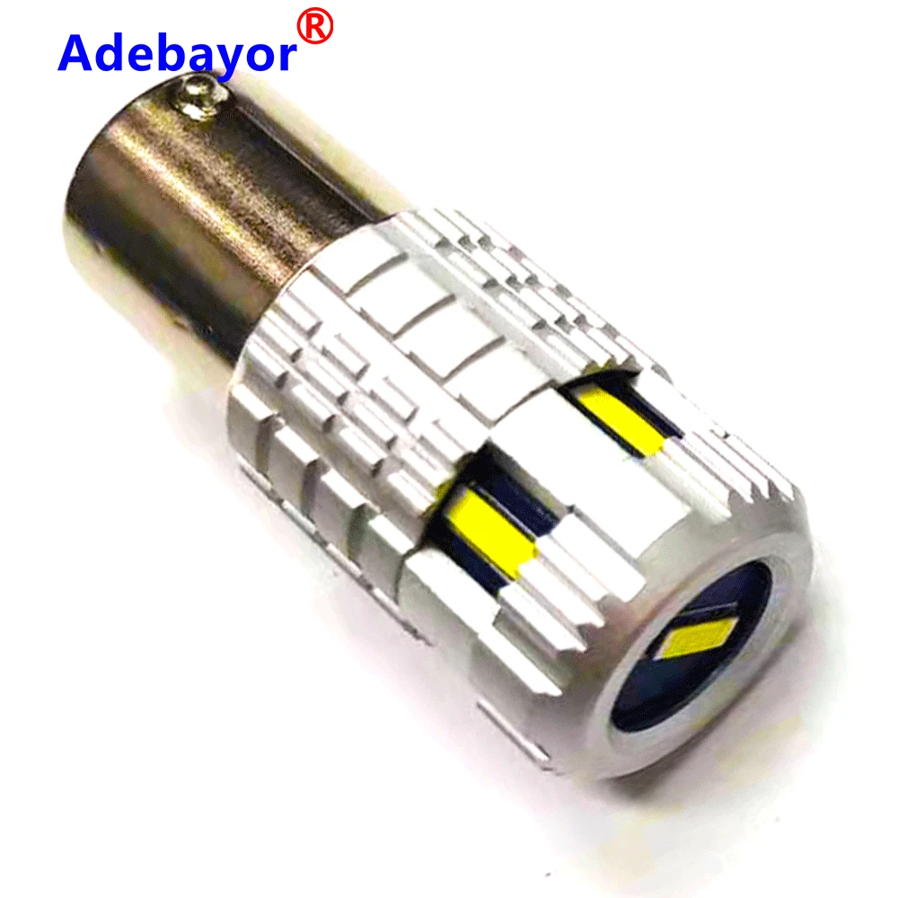 Adebayor 4 шт. 1156 1860 6 smd P21W W21W WY21W с can-bus светодиодная лампочка в автомобиль Обратный DRL индикатор сигнала поворота светильник нет необходимости декодер