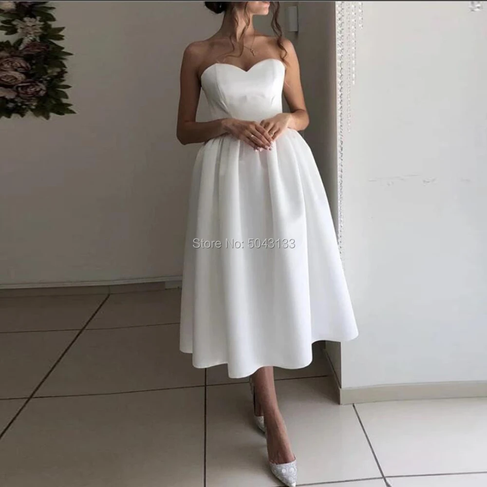 tea length wedding dress with pockets
