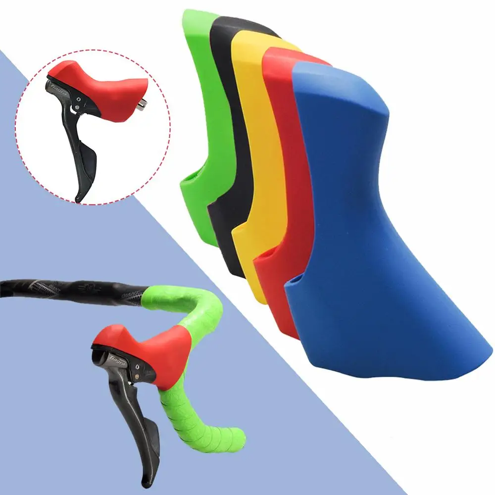 

Bicycle Handle Cover Silicone Case 4700 5800 6800 Road Bike Speed Hand Change Teamed Up Silica Gel Sleeve Set