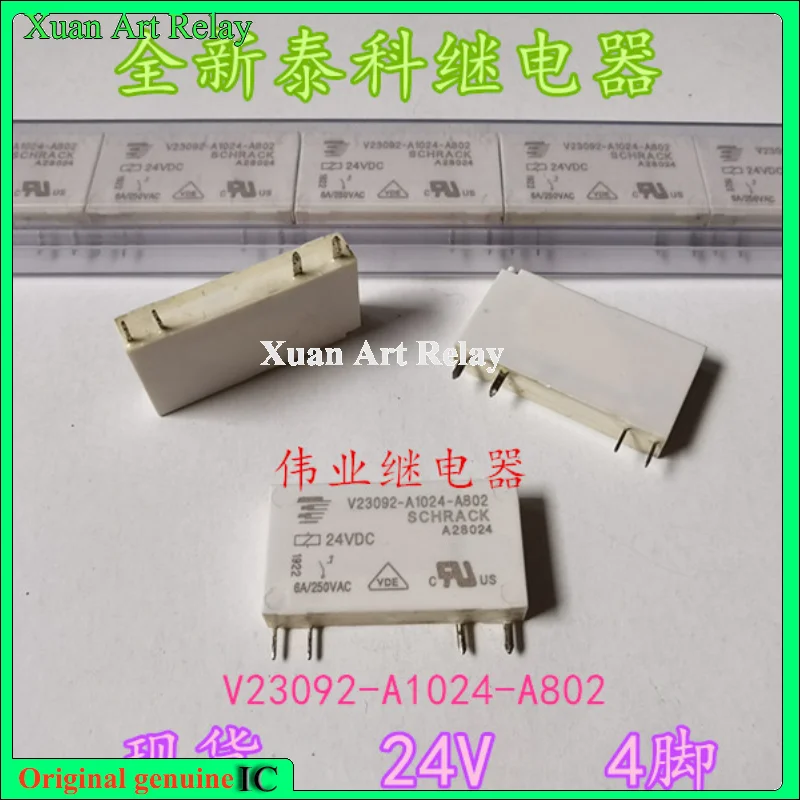 

5pcs/lot 100% original genuine relay:V23092-A1024-A802 24V 4pins 6A