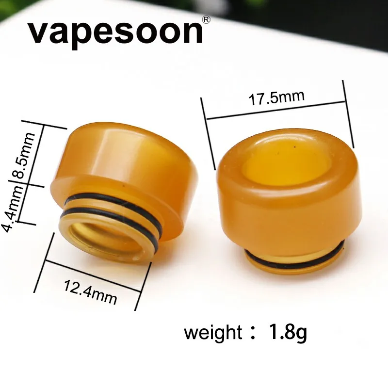 Vapesoon Желтая Смола 510/810 капельный наконечник для атомайзера TFV8 RDA RTA RDTA Vaporizador Mod Vape