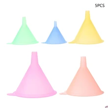 5 шт цветная пластиковая воронка Маленький Средний Большой набор жидкого масла кухонный набор
