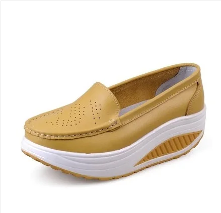 

Female flat shoes women fashion leather casual shoes women Fitness Lady Swing Shoes autumn blue and white Top quality footwear