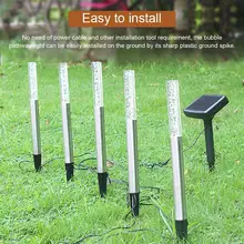 5/8 шт. Светодиодные Трубки Солнечный свет пробки лампа Солнечный сад границы путь палка пейзажа леса лужайки Декорации для ландшафтного освещения Водонепроницаемый IP55