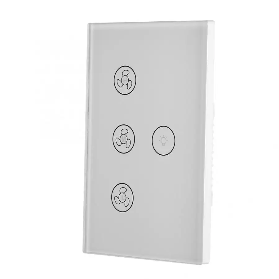 Remote Control Switch WiFi Fan Light Switch Smart ON-OFF Button Voice Control Support for Google Home / Alexa Echo / IFTTT
