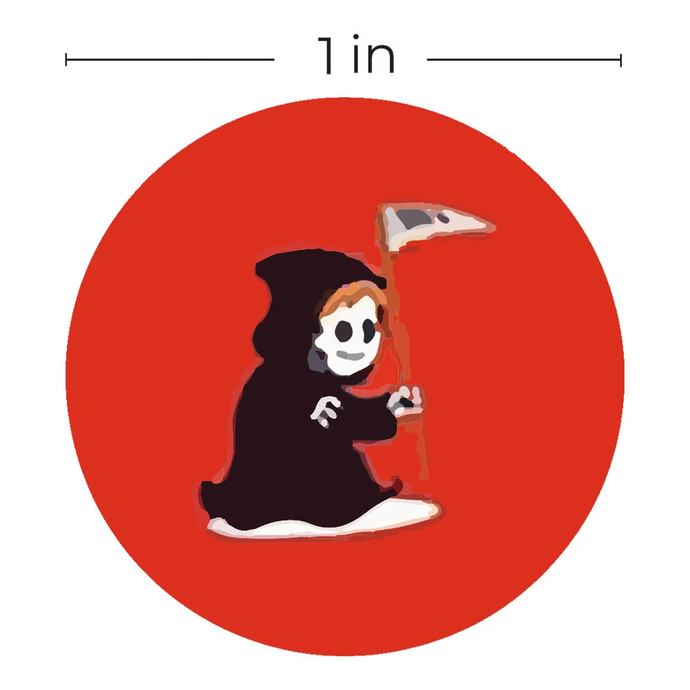 50-500 stücke 1 zoll Runde Geschenk Verpackung Dichtung Label Kürbis Hexe Halloween Aufkleber Candy Tasche Box Aufkleber Für halloween Party Decor – Detail 24