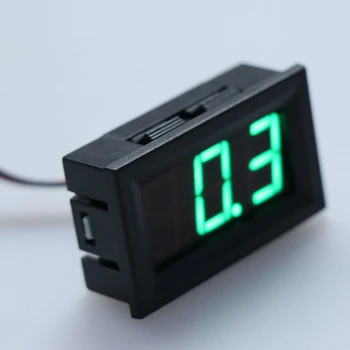 

DC 0-100V 3-Wire Voltmeter LED 0.56in Digital Voltage Meter Panel Monitor Tester E7CA