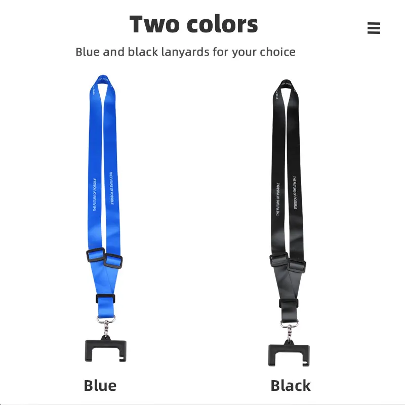 two colors Blue and black lanyards for your choice 1 1 Blue