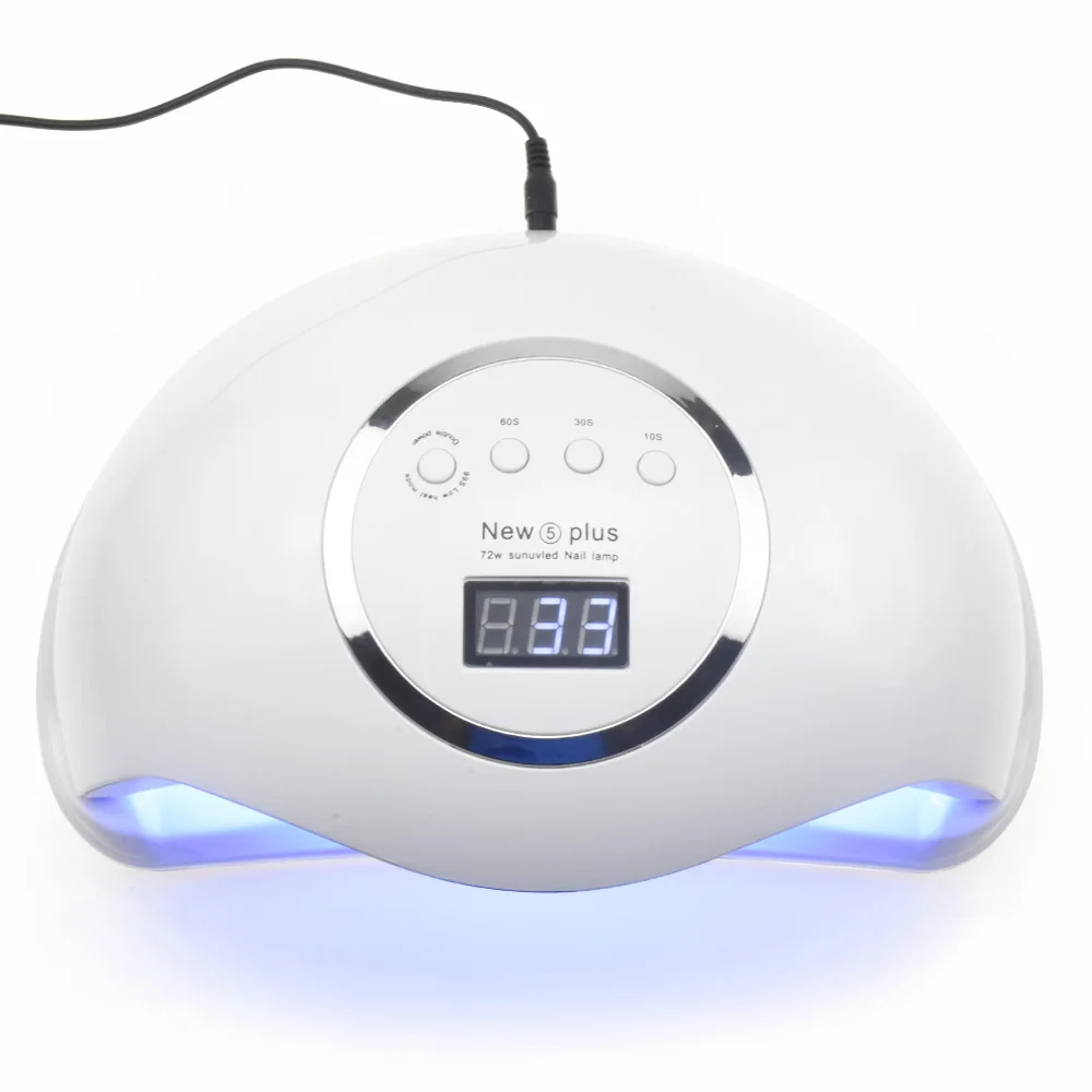 72W Nail Dryer For Nail LED UV Lamp 36W MINI USB Lamp For Manicure LCD Display Drying All Gels Nail Polish Nail Art Tools - Цвет: NEW PRO white