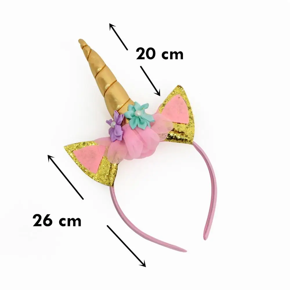 unicorn Headband Вечерние аксессуары для волос в виде единорога, блестящий бант, заколка для волос для девочек, милые детские шпильки в виде крыльев, ручная работа, радужная заколка для волос - Цвет: unicorn Headband