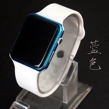 Горячие продажи новые Гальванические модные apple детские часы квадратные светодиодные электронные часы силиконовые студенческие часы