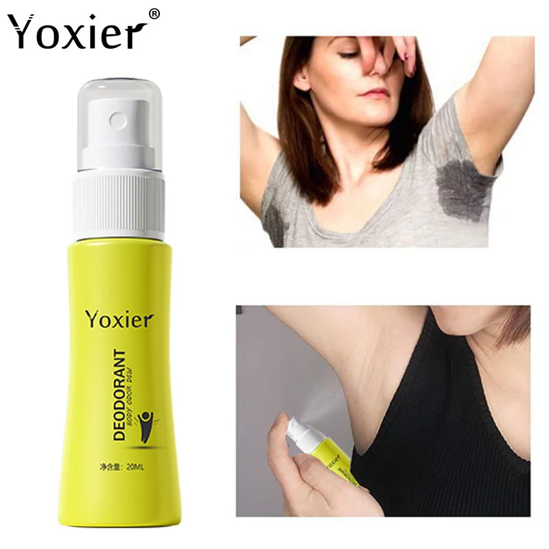 Yoxier Deodorant Spray Body Odor Dew Sweat Deodor Perfume Spray Unisex Armpit Odor Underarm Odor Remover Skin Care Product 20 ml