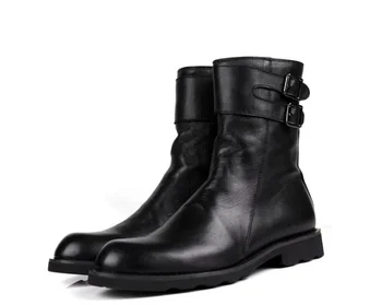 

Men's Retro Multiple Buckle Retro Ankle Boots-Black Friday Brogue Shoes Spring Vintage Classic Male Casual YK465