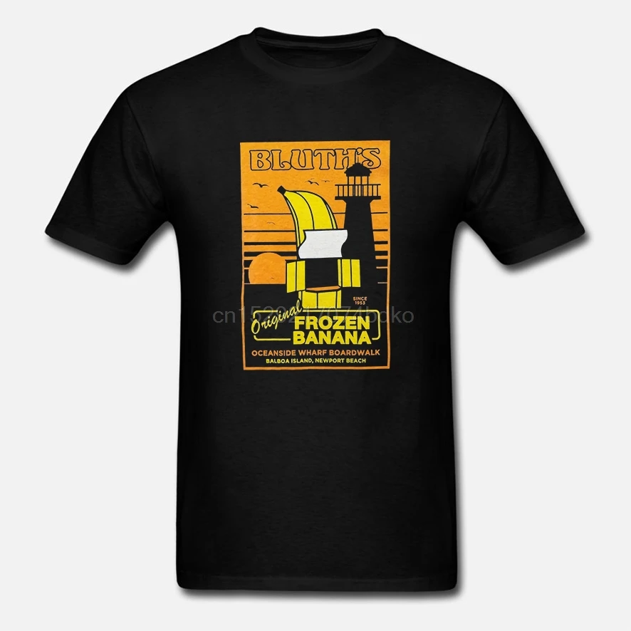 Rude T Shirts Crew Neck Short-Sleeve Summer Arrested Develop Banana Stand Destination Tee Shirt For Men |