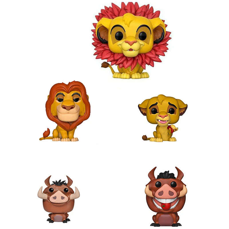 Виниловая экшн-фигурка FUNKO из мультфильма Король Лев SIMBA LUAU PUMBAA MUFASA Коллекционная