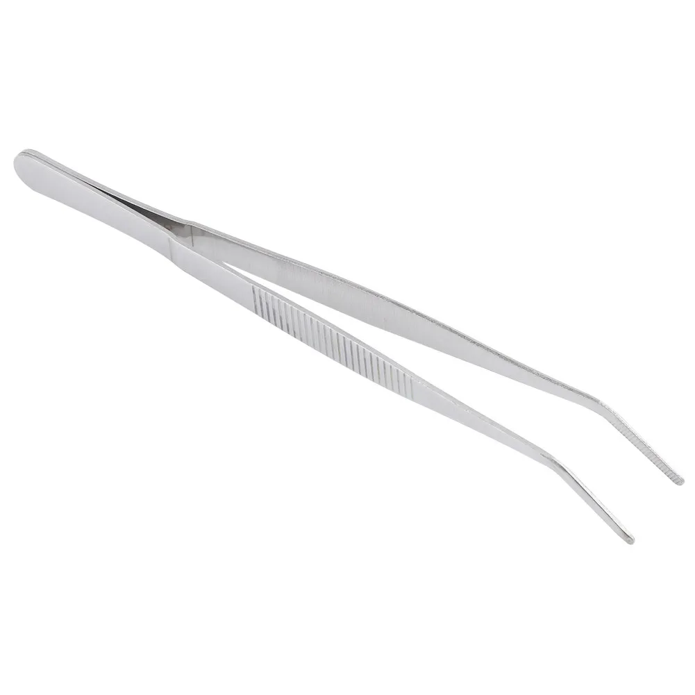 7 Inch Long Stainless Steel Curved Tweezers with Serrated Tip,  Multi-purpose Crafting Tweezers for Hobby Craft DIY Repair Tools -  AliExpress