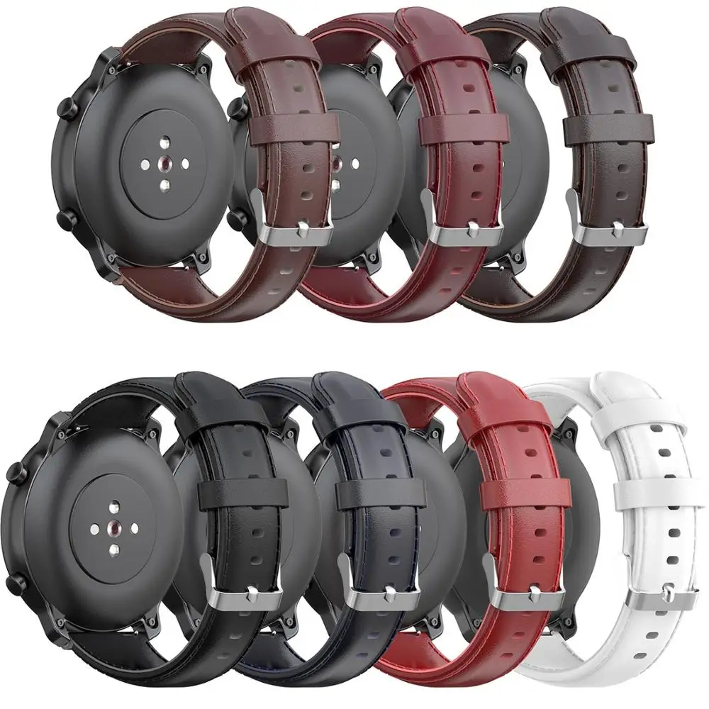 Кожаный PU ремешок для Xiaomi Huami AMAZFIT GTR 47 мм 42 мм Смарт-часы Сменные аксессуары ремешок для AMAZFIT BIP Youth