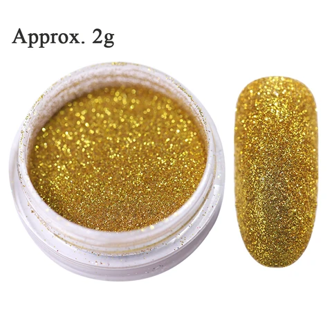 Nail Powder Glitter Sugar Sparkling Dust Hair Wool Pigment Shinning Nail Art Decoration Tips Gradient Crhome