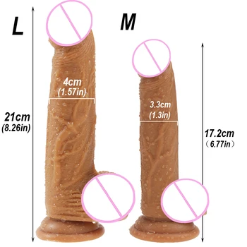 HWOK Skin Realistic Penis Super Huge Big Dildo Silicone Flexible With Suction Cup Artificial Penis Female Masturbator Sex Toys 4