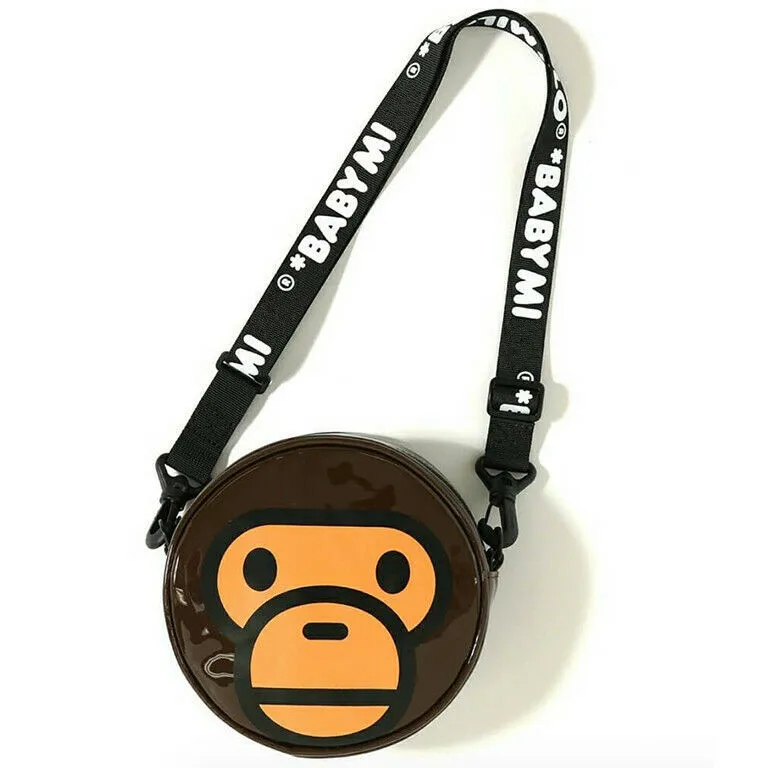 2020 Fashion Newly Kids Boy Girl Brown Little Monkey PV Shoulder Bag Shopping Bags Gifts Mini Purse