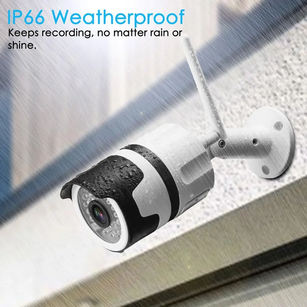 Inesun Mini wifi outdoor IP camera Onvif 1080P waterproof 2.0MP wireless security camera two way audio Night Vision 128G SD Card
