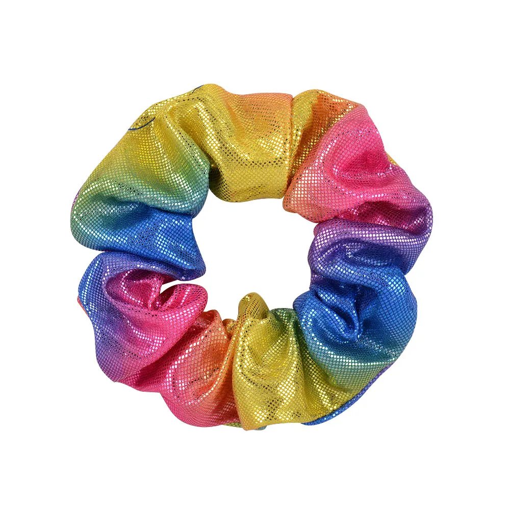 Glitter Lady Hair Scrunchies Ring Elastic Hair Bands Pure Color Bobble Sports Dance Velvet Soft Charming Scrunchie Hairband Hairclip Hair Accessories