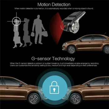 

Car Dash Cam Car DVR DVR Camera Video Recorder G-sensor ADAS Video Recorder
