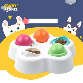 

CAWAYI KENNEL Plastic Pet Dog IQ Educational Toys Cat Bowl Dog Fun Toys Looking for Food Cat Toys Jouet Chien Honden Speelgoed