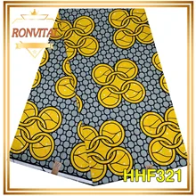 Женское платье, сделай сам, ткань, воск RONVITAL, распродажа, Африканский воск, высокое качество, хлопок, материал с принтом, сделай сам, ткань, 6 ярдов/партия