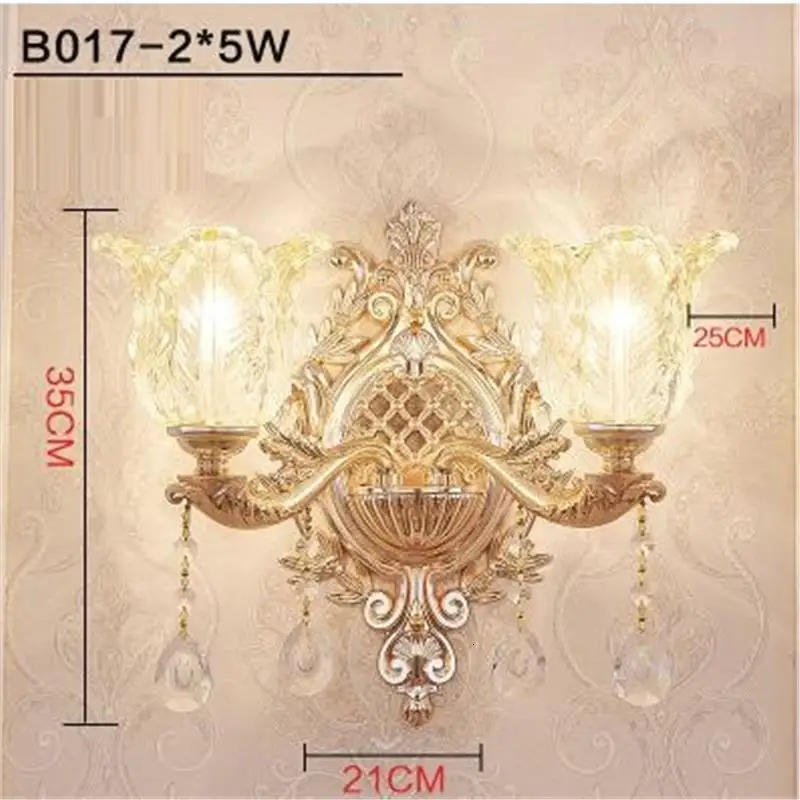 Wandlampe De Винтаж лампа Декор для дома зеркало для дома Aplique Luz сравнению аппликация Murale светильник кристалл стены спальня свет