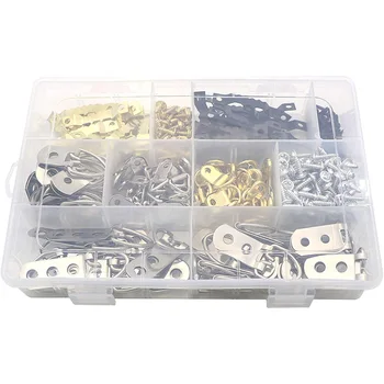 

Picture Hanging Kit Picture Hangers Assortment Kit with Screws for Picture Painting Hanging(415 Pcs)