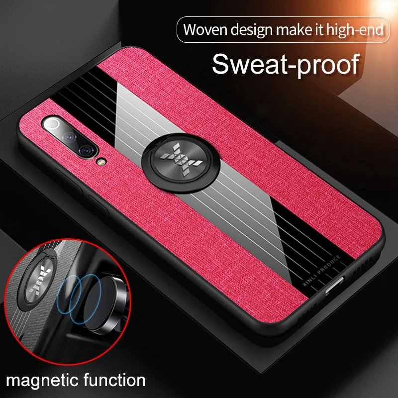 Брендовый тканевый чехол для Xiaomi mi 9T 9SE A3 A2 8 Lite Max 2 3 с металлическим кольцом