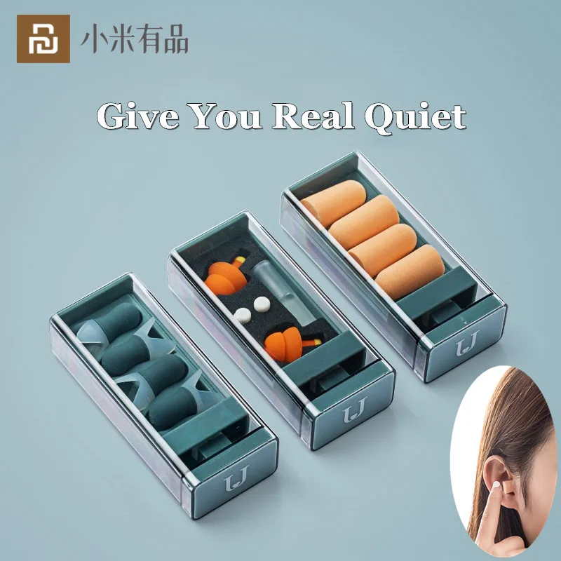 Earplugs Noise Reduction Sleep For Snoring Silicone Soft Foam Ear Plugs Sound Insulation Ear Protection From Xiaomi Youpin