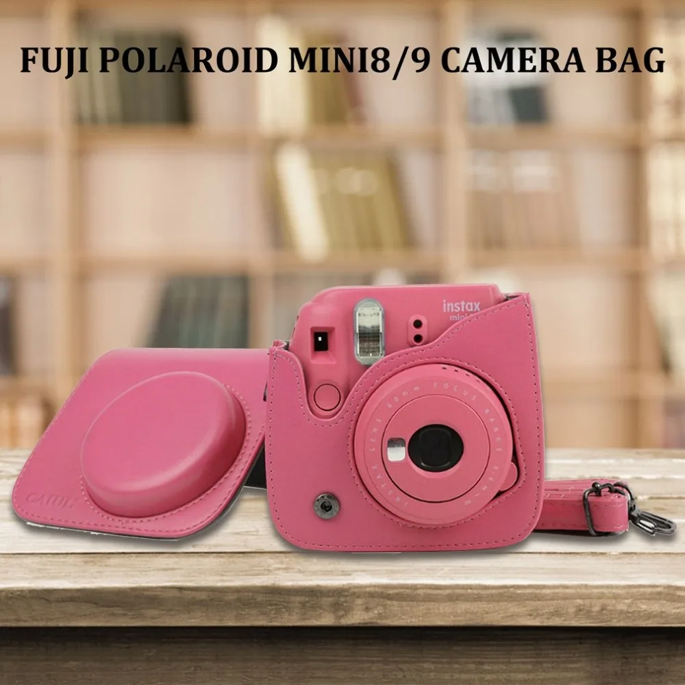 Для Fujifilm Fuji Instax Mini 8 9 пленка камера PU кожаная сумка наплечный чехол Цветная защитная сумка