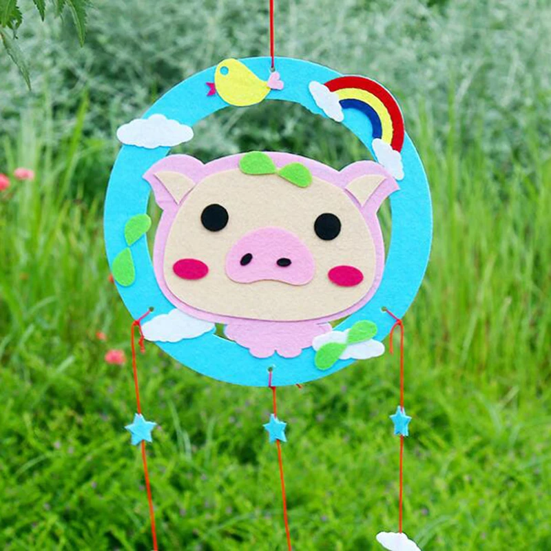 Pig Детская DIY Наклейка s Нетканая подвесная наклейка креативный детский сад подарок детское украшение ручной работы материал посылка - Цвет: Pig