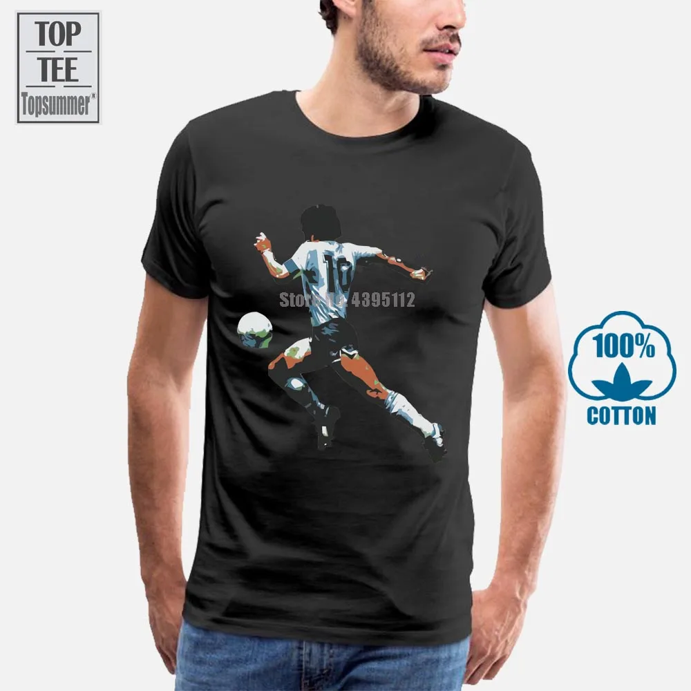Футболка Maglia J377 мужская с надписью Maradona globalali | Мужская одежда