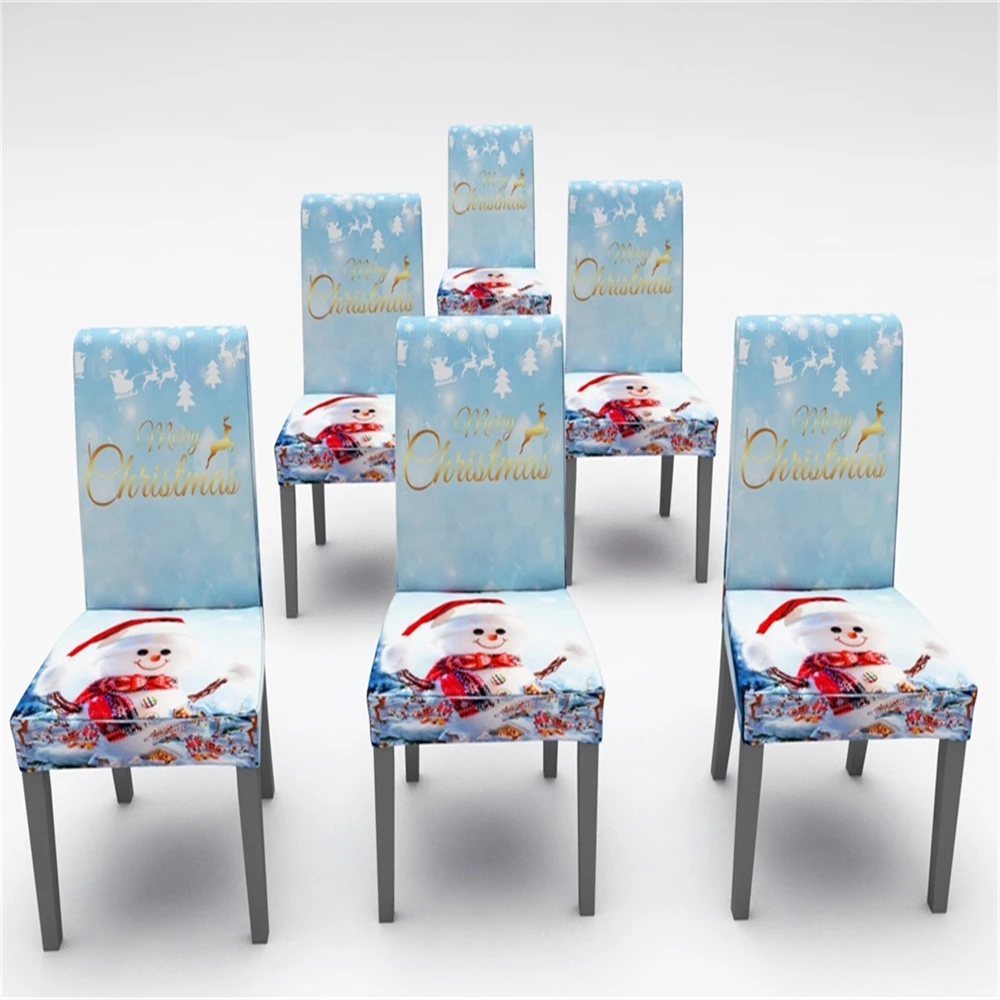 Merry Christmas Чехол для стула «Рождество» дерево красная кухонная скатерть вечерние праздничные украшения дома столовая скатерть