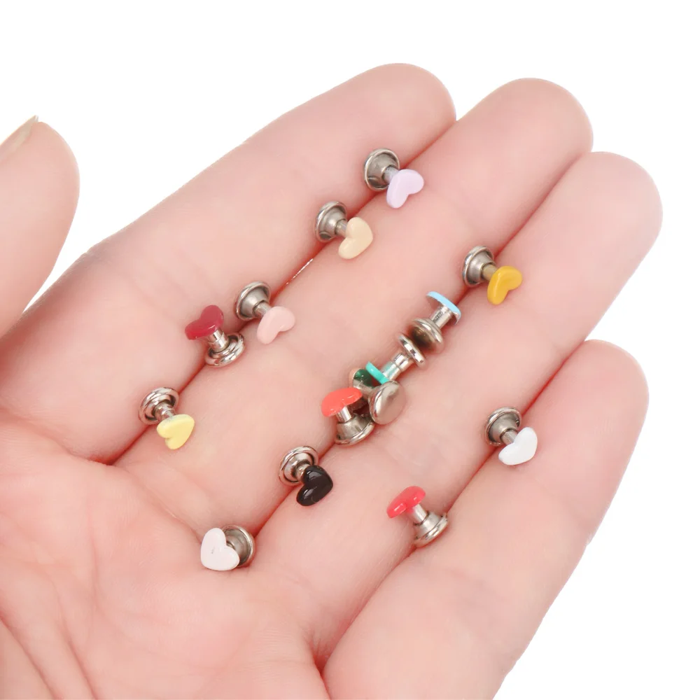 Metal Mini Mushroom Spikes Buttons for DIY Doll Clothes Shoes