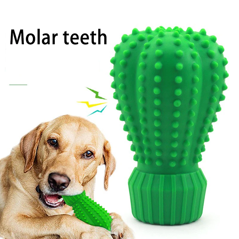 Rubber Dog Chew Toys Dog Toothbrush Teeth Cleaning Kong Dog Toy Pet