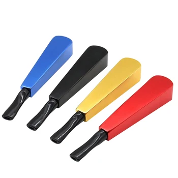 

1PC New Portable Removable Type Metal Tobacco Pipe Filter Element Sector Suction Nozzle Herb Smkoing Tobacco Pipe Random Color