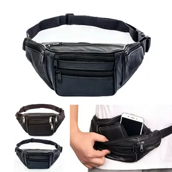 

Black Waist Fanny Pack Belt Money Bag Pouch Travel Sport Hip Purse Men Women Bum