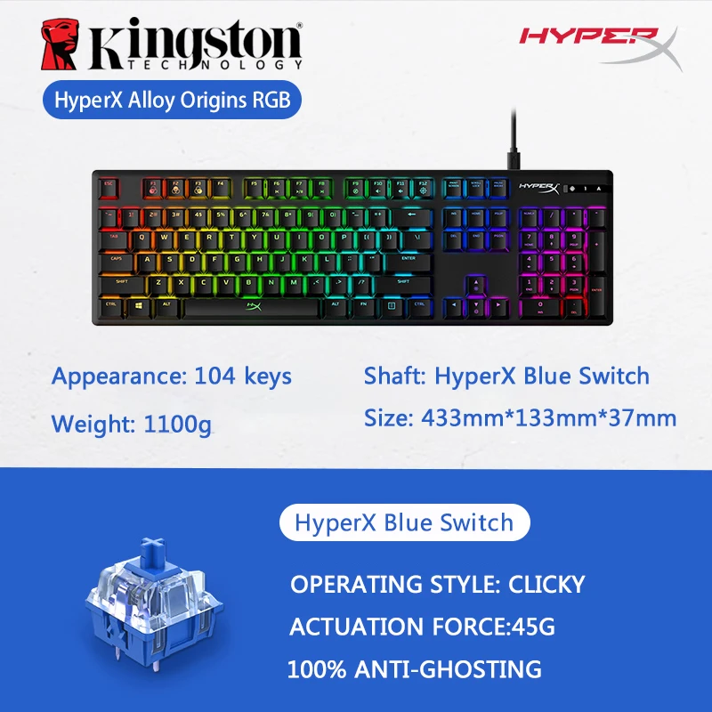 RGB Backlighting Gaming keyboard 