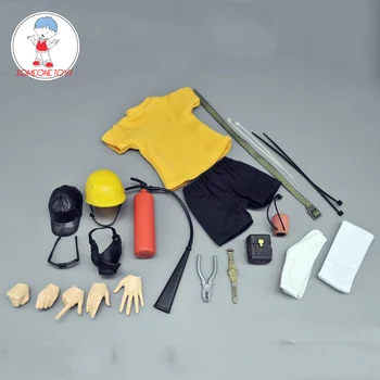 

1/6 Scale Male Soldier Clothes Adventure Fireman Clothes Set Gas Mask Axe Model for 12 Inches DIY Action Figures