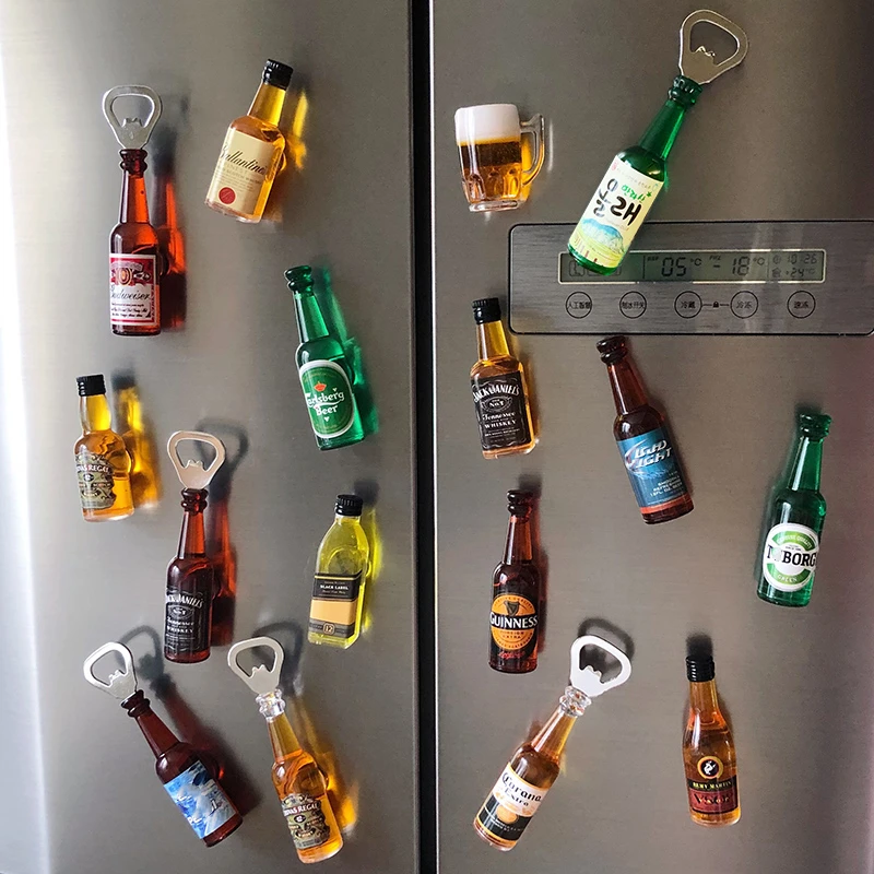 Magnet Creative Fridge Beer Bottle Opener of Beer Mug Shaped Party Home Tool 