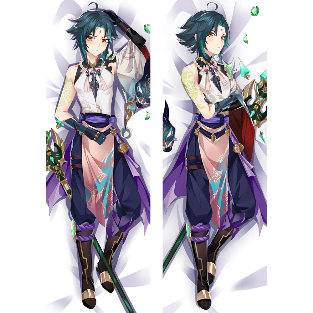 Genshin Impact Dakimakura XIAO Character Pillowcase 59" Hugging Body Pillow Anime Game Pillows Otaku Pilow Cover